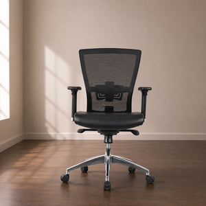 Executive Boss Office Chair Modern Fabric <b>Mesh</b> Ergonomic Swivel Design with Adjustable Height and <b>Power</b> Lift for Commercial Use - Product Image 1