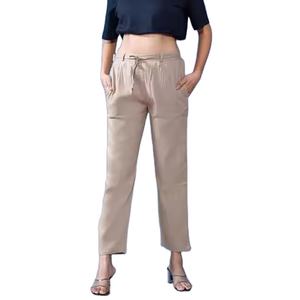 Nouveau design OEM pantalon en molleton de coton pour femmes pantalon respirant de conception de streetwear solide - Product Image 2