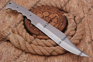 Cuchillo de Caza Hecho a Mano de Acero al Carbono, Hoja Fija de Punta Caída, Mango de Acero al Carbono, Personalizable ODM/OEM/ODM/OBM, Industrial, DIY - Product Image 6
