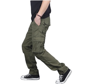 กางเกงทำงานแบบ unisex ผ้าฝ้าย ระบายอากาศ แห้งเร็ว มองเห็นได้ชัดเจน มีกระเป๋าหลายช่อง ซิปผ่าหน้า ทรงหลวม สไตล์สปอร์ต - Product Image 4