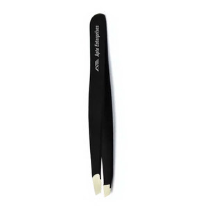 Pinzas de Precisión para Cejas de Acero Negro, Punta Inclinada, Herramienta de Belleza para Depilación y Maquillaje, para Dar Forma a las Cejas y Cuidado Facial - Product Image 5