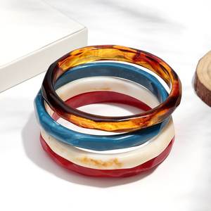 H a CRAFT Classic <b>Resin</b> Bangle Set for Women Party Wear Lovers Pattern Colorful Designer Bangles - Product Image 4