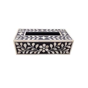 Accesorios modernos para el hogar: Cajas de pañuelos con incrustaciones de hueso, diseñadas para fines de organización, decoración ecológica con motivos animales y a precio económico. - Product Image 3