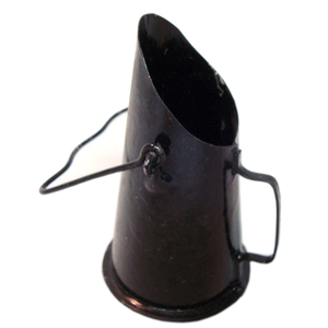 Nouvelle Conception Seau à Charbon en Métal Noir Revêtu avec Poignée Écologique Capacité 1-3L pour Utilisation Extérieure Jardin Cheminée - Product Image 2