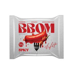 [Attract] BBOM TTEOKBOKKI POUCH, gâteau de riz coréen instantané, saveur douce et épicée, rose, basilic, crème de fromage, accompagnement pour repas quotidien - Product Image 2