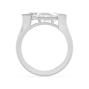 Anillo de compromiso con diamante de laboratorio de 2.50 quilates en forma de cometa, en oro rosa de 10K, joyería nupcial moderna para mujer. - Product Image 4