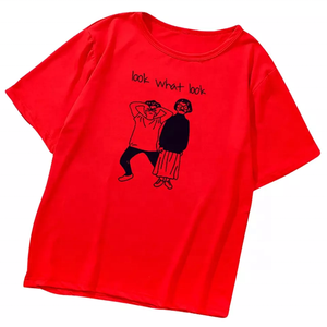 T-shirt imprimé multicolore pour femmes, 100% coton, nouveauté, destiné à l'exportation, qualité supérieure et prix bas - Product Image 4