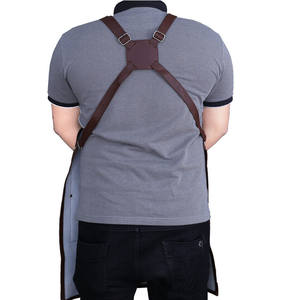 Delantal de cuero vacuno de primera calidad, delantal de soldadura, ropa de seguridad industrial, delantal de soldadura de cuero para adultos, delantal de cuero - Product Image 3