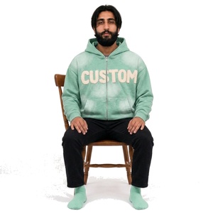 Sudadera con capucha estilo streetwear para hombre, personalizada, de algodón grueso, producción de marca privada, para compradores estadounidenses - Product Image 6