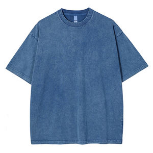 NUEVAS CAMISETAS DE MODA CON LOGOTIPO PERSONALIZADO, ESTILO STREETWEAR, TELA GRUESA, HIP HOP, ODM, TALLA GRANDE, PARA HOMBRE, CON CUELLO ALTO - Product Image 1