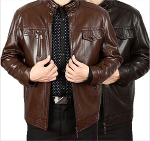 High Quality Men's Leather Motorcycle <b>Racing</b> <b>Jacket</b> with Flame-Retardant Protection Quick Dry & Breathable Plus Size - Product Image 4