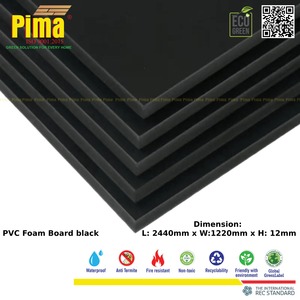 Feuille de panneau de mousse de PVC de WPC 8mm d'épaisseur couleur blanche 0.6G/cm3 densité panneaux en plastique qui respecte l'environnement pour annoncer la construction - Product Image 1