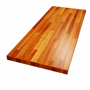 Solid Wood Countertop Rectangular Eased Edge Rustic Kitchen Butcher Block Top Wooden Slab Surface Solid Wood Countertop - Product Image 1