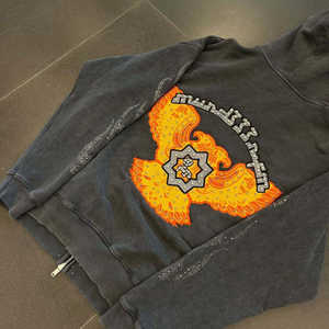 Sudadera con cremallera de diamantes de imitación para hombre y mujer 2026, gris carbón, estilo vintage lavado, con brillo y tachuelas, estilo urbano. - Product Image 4