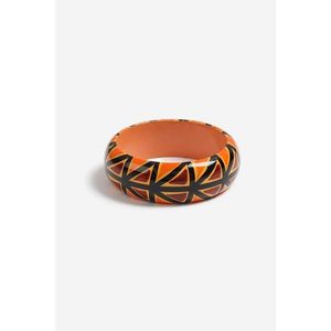 Vêtements de fête traditionnels, bracelets en bois écologiques peints à la main, bijoux en matériaux naturels - Product Image 5