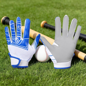 CLASSICAL TRENDS Gants de frappe unisexe bleu et blanc en polyester/coton, microfibre respirante, fermeture auto-agrippante, entraînement, ambidextres - Product Image 5