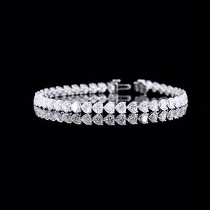 High Quality Moissanite <b>Bracelet</b> with Diamond Tester Pass Stones Secure Box Clasp and Fire Brilliance for Luxury Collections Use - Product Image 4