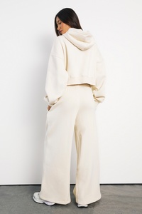Custom <b>Women's</b> Off White Wide Leg Sweatpants Casual Polyester Cotton Loose Fit Oversized <b>Joggers</b> Wholesale OEM <b>Joggers</b> For <b>Women</b> - Product Image 6