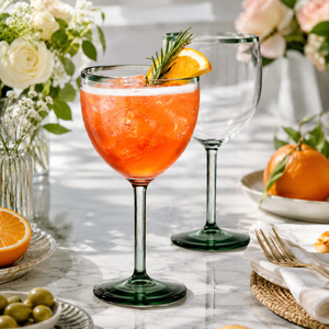Verres à cocktail colorés en borosilicate faits à la main de 400 ml, sans plomb, coupe Martini, verres à Margarita, verrerie de bar réutilisable en gros - Product Image 1