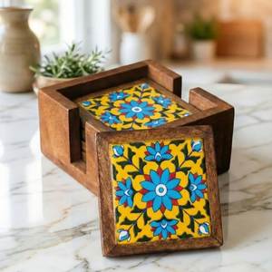 Posavasos Decorativos de Madera Esmaltada con Imágenes Impresas Personalizadas para Eventos de Promoción de Marca, Restaurantes, Cafés y Hoteles - Product Image 4
