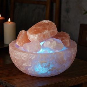 Lámpara de Sal Rosa del Himalaya de Primera Calidad, Decoración de Cristal Natural, Luz Relajante, Decoración para Spa, Dormitorio y Hogar, Portátil y Natural - Product Image 6