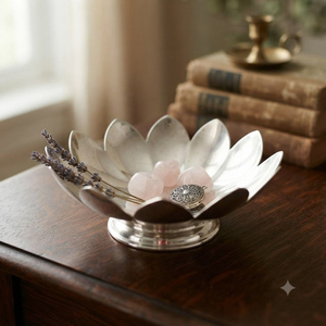 Bol en métal en forme de cœur, surface polie, fait main, design contemporain, cadeau de mariage, plat décoratif pour bibelots, minimaliste - Product Image 5