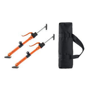 Set da 2 Aste di Supporto Telescopiche in Acciaio da 15,75-23,6 Pollici, Sistema di Sollevamento Regolabile a 3° Braccio, Capacità 220 Libbre, per Costruzioni e Mobili - Product Image 1