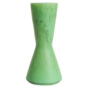 Vase de table en résine transparente, design moderne, vert, de bonne qualité, coloré, imperméable, pour la décoration de la maison, mariage, artisanat - Product Image 6