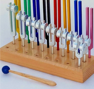 Diapasón de solfeggio sagrado ponderado de 9 tonos con bola de color, instrumento manual. - Product Image 3