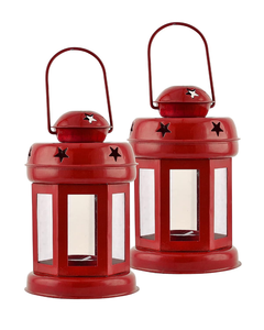 Star <b>Light</b> Decorative Metal Lantern Indoor <b>Outdoor</b> <b>Hanging</b> Star Shape Candle Holder for Home Garden Patio Balcony Wedding Party - Product Image 4