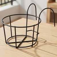 Support rond en métal pour pot de fleurs suspendu, support Gamla pour jardinières de balustrade, support de pot pour décoration de balcon extérieur, plante