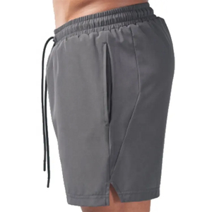Men's Oxford Fabric Polyester/Cotton Bermuda <b>Shorts</b> Front Logo High Street Style Drawstring Elastic Waist Casual Wear Breathable - Product Image 2
