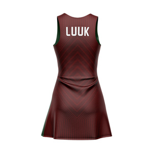 Vestido de Tenis de Verano para Mujer, Personalizado OEM/ODM, 100% Poliéster, Sin Mangas, Cuello Redondo, Logotipo Frontal, Secado Rápido - Product Image 3