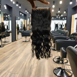 Extensions de cheveux indiens bruts vierges non transformés 100% Fermeture frontale en dentelle de couleur claire Jerry Hair Exportations de haute qualité - Product Image 1