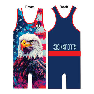 Trajes de Lucha Sublimados en Todos los Tamaños - 100% Premium, Color Personalizado, Secado Rápido, Transpirables y Cómodos - Product Image 1
