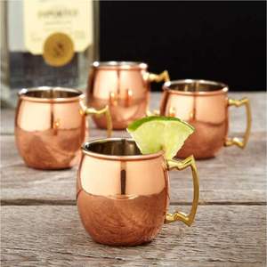 Taza Moscow Mule de Cobre Martillado Artesanal de 16oz - Taza de Cerveza de Cobre Puro Sólido, Vajilla Metálica de Grado Alimenticio al por Mayor para Bares y Pubs - Product Image 3
