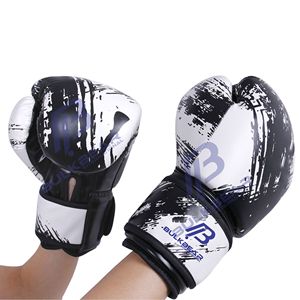 Custom Professional Boxing Gloves PU <b>Material</b> Waterproof Non-Slip Hook Loop Closure Boxing Fights Training Sparring Gloves - Product Image 2