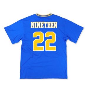 T-shirt de football en chenille bleu roi surdimensionné Sigma Gamma Rho, unisexe, vêtements de sororité grecque, style athlétique premium, décontracté - Product Image 2