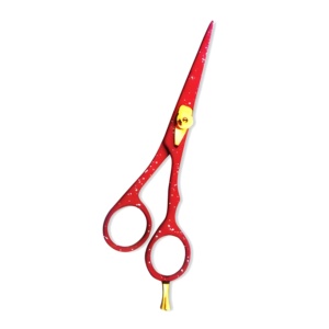 2024 Top vente pas cher barbier cheveux ciseaux Salon cisaillement haute qualité rasoir bord ciseaux logo personnalisé rouge cisaillement coiffure - Product Image 4