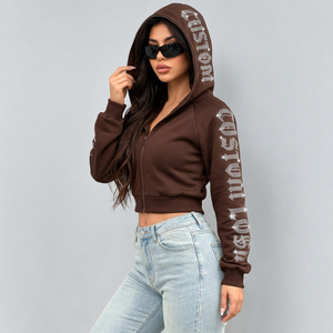 Hoodies brodés sur mesure, 350 g/m², en tissu éponge français, ajustés, avec monogrammes sur les manches, pour les propriétaires de boutiques - Product Image 5