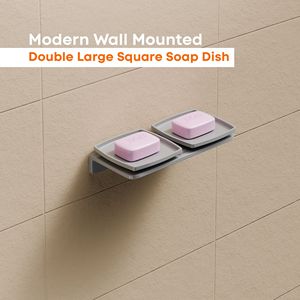 Espejo Cuadrado de Diseño Moderno para Montar en la Pared, Resistente al Óxido, al Agua y a los Bacterias, Mueble de Baño de Lujo para Hoteles y Hogares - Product Image 2