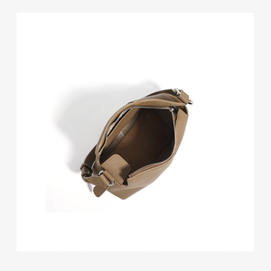 Sacs à bandoulière en cuir véritable de haute qualité avec logo personnalisé pour femmes, sac à bandoulière avec fermeture éclair et ouverture - Product Image 2