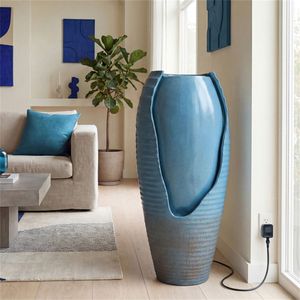 น้ำพุกลางแจ้งขนาด 16 นิ้ว x 32 นิ้ว รูปทรงขวดแตก ประดับไฟ LED ทำจากเรซิ่น พร้อมน้ำพุกลางแจ้งขนาด 32 นิ้ว - Product Image 6