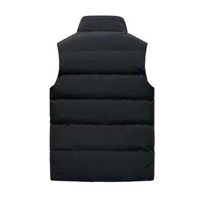 Gilet matelassé léger à capuche personnalisé, chaud et compressible, sans manches, grande taille, pour homme, hiver - Product Image 2