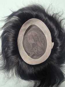 Perruque mono en cheveux humains Taz Hair BD, style Yaki, cheveux indiens Remy, toupet à trame simple pour système capillaire masculin en dentelle - Product Image 2