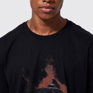 T-shirt pour homme, style streetwear, imprimé numérique, manches courtes, col rond, coupe ample, 100% polyester, tissu tricoté, anti-rétrécissement, séchage rapide - Product Image 4