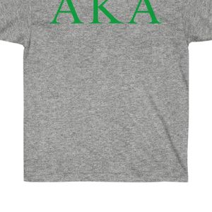 Camiseta de manga corta para mujer Heather Grey con estampado de letras verdes, camiseta informal de algodón con cuello redondo, camiseta de moda de verano, suave y cómoda - Product Image 5