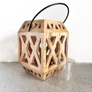 Portavelas Clásico de Madera Ecológico para Decoraciones de Bodas, Hogar y Festivales de Ramadán - Product Image 5