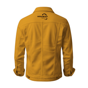 Veste en jean bicolore pour homme avec design streetwear contemporain, logo personnalisé, marque privée, fournisseur de vêtements en gros, usine - Product Image 2