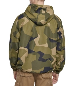 Veste coupe-vent imperméable pour hommes grandes tailles, impression par sublimation personnalisée sur toute la surface, vestes pour hommes en gros - Product Image 2